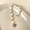 Baroque freshwater pearl bracelet 12mm silver T clasp