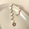 Bracciale con perle d'acqua dolce barocche, chiusura a T in argento da 12 mm