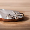 Orecchini pendenti Infinity in ceramica nera - paio