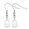 Boucles d'oreilles pendantes ceramique goutte eau