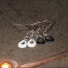 Boucles d'oreilles pendantes ceramique goutte eau