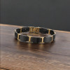 Bracciale magnetico da uomo in ceramica nera con magneti