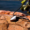 Men's High Polished Tungsten Lozenge Pendant