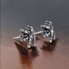 Silver Spider Stud Earrings for Men and Women