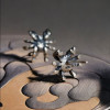 Silver Spider Stud Earrings for Men and Women