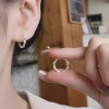 Orecchini in argento per uomo e donna, creoli martellati