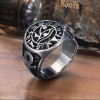 Anello Uomo in Acciaio Occhio di Horus
