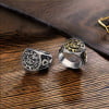 Men's Steel Signet Ring Eye of Horus