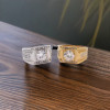 Anello Uomo in Acciaio Sigillo Zirconio