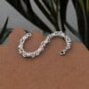 Bracciale da Uomo in Acciaio con Maglie Cilindriche stile Biker