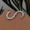 Bracelet homme acier biker maille cylindrique