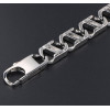 Men's Steel Bracelet with Thick Marine Chain