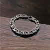 Men's Steel Bracelet with Thick Marine Chain