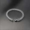 Bracciale da Uomo in Acciaio con Catena Intrecciata