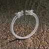 Heren biker stalen armband met drakenkopsluiting