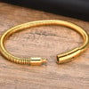 Bracciale da Uomo con Catena Cilindrica Flessibile in Acciaio