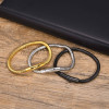 Bracelet homme chaine souple cylindrique acier