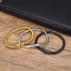 Men's Flexible Cylindrical Chain Steel Bracelet