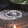 Bracciale da Donna in Acciaio con Zirconio e Chiusura Regolabile