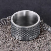 Anillo de acero para hombre con motivo celta