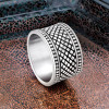 Anello da uomo in acciaio con motivo celtico