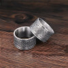 Men's steel ring with Celtic motif