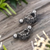 RVS oorbellen Fleur-de-Lis voor dames en heren