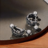 Stainless Steel Earrings Fleur-de-Lis Unisex