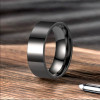Anello Personalizzato Fede Nuziale Piatta Tungsteno Lucidato a Specchio