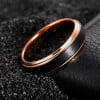 Bague personnalisee homme anneau tungstene noir brosse