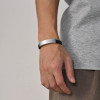 Bracciale Personalizzabile da Uomo Catena a Maglie in Acciaio Inox e Pelle