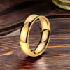 Bague alliance titane plaque or bande polie a graver personnaliser