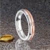 Bague mariage personnalisee titane homme anneau rainure zirconium
