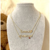 Collana con nome personalizzato pendente pendente filo Gold Filled