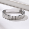 Men's Elastic Stainless Steel ID Custom Bracelet