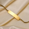 Pulsera personalizada para mujer y niño, cadena de acero, personalizable