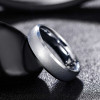Customizable Tungsten Wedding Ring with Sandblasted Finish