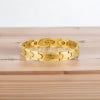 Bracelet homme plaque or chaine acier aimante