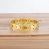Vergoldetes Herrenarmband mit magnetischer Stahlkette