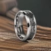 8mm Bague personnalisee alliance tungstene noeud celtique
