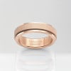 Bague homme antistress anneau tournant Spinner tungstene