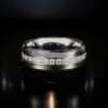 Bague mariage tungstene zirconium finition miroir alliance personnalisable