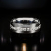 Bague mariage tungstene zirconium finition miroir alliance personnalisable