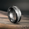 Bague mariage tungstene zirconium finition miroir alliance personnalisable