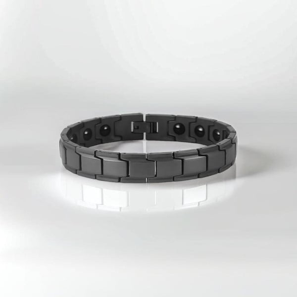 Men's ceramic bracelet polished finish with magnetic magnets