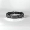 Pulsera de cerámica para hombre acabado pulido con imanes magnéticos