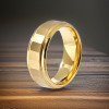 Bague homme anneau tungstene facetttee