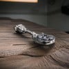 Ciondolo in argento 925 per chitarra teschio da uomo