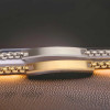 Gepersonaliseerde gouden damesarmband met schakelketting