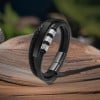 Bracelet personnalisable cuir homme multi ligne gourmette acier